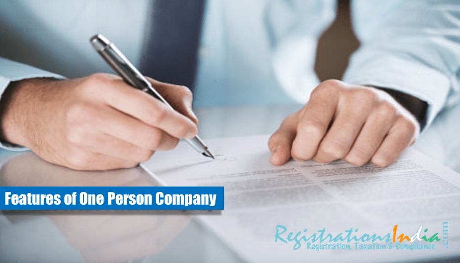 What are the features of One Person Company