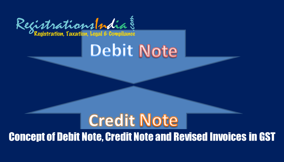 Concept of Debit Note, Credit Note and Revised Invoices in GST